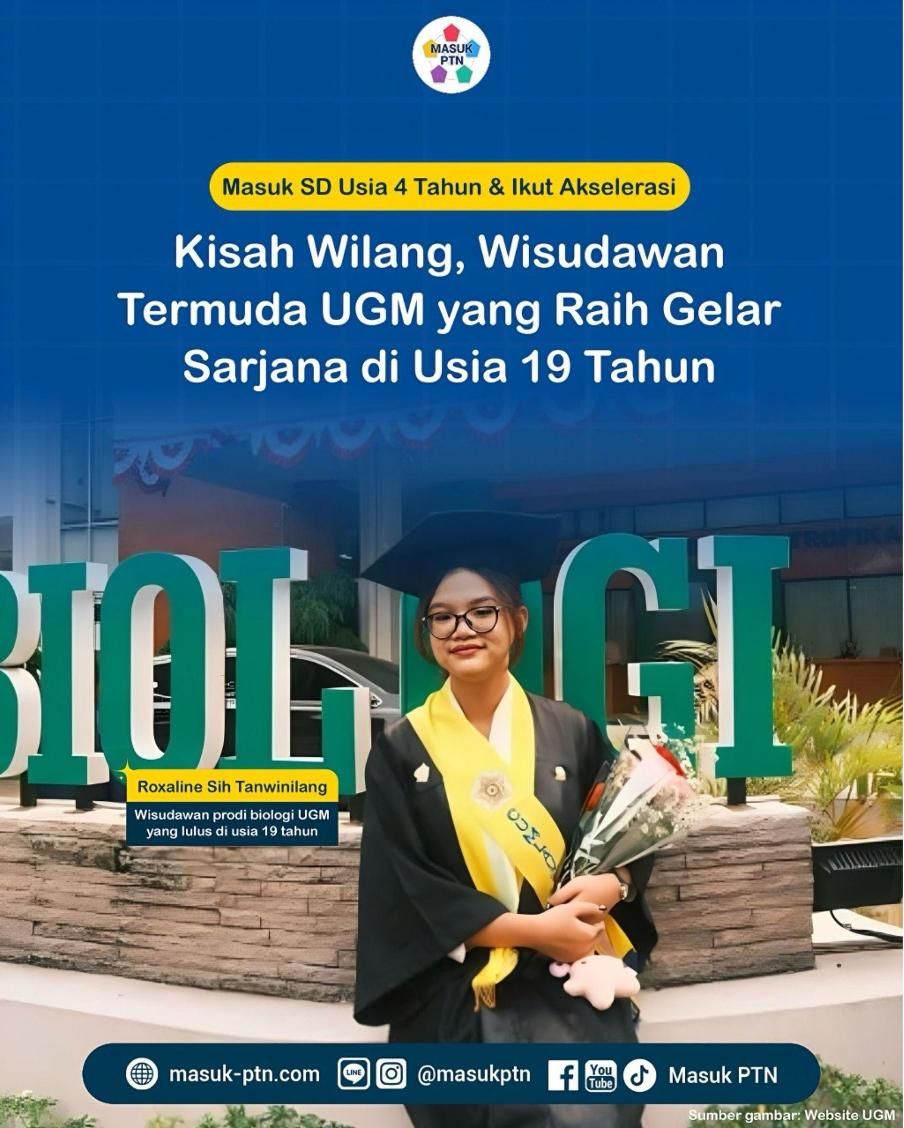 Masuk SD Usia 4 Tahun & Ikut Akselerasi! Wilang, Wisudawan Termuda UGM yang Raih Gelar Sarjana di Usia 19 Tahun