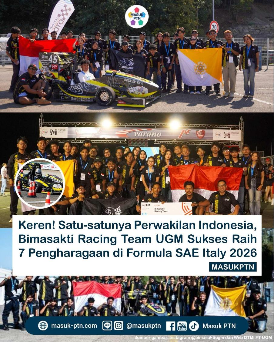 Satu-satunya Perwakilan Indonesia! Bimasakti Racing Team UGM Sukses Raih 7 Pengharagaan di Formula SAE Italy 2026
